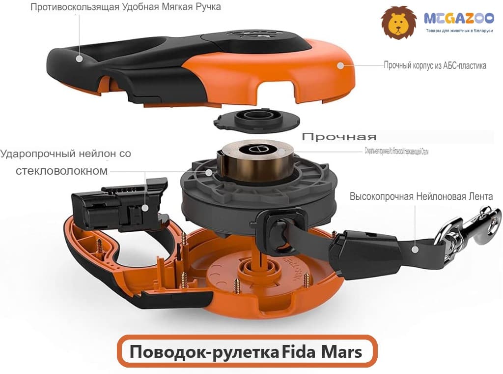 Fida Mars (лента), красная рулетка для собак