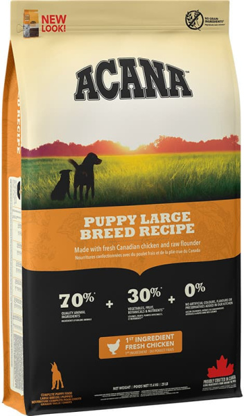 Каталог Сухой корм для щенков крупных пород ACANA PUPPY LARGE BREED для собак
