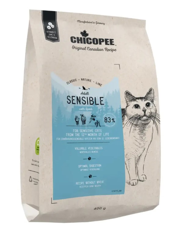 Сухой корм для кошек Chicopee CNL SENSIBLE (гипоаллергенный с ягненком)