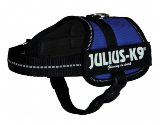 Шлейка тренировочная Julius-K9 "TRIXIE" (Mini-Mini/S) 40-53 см, синий