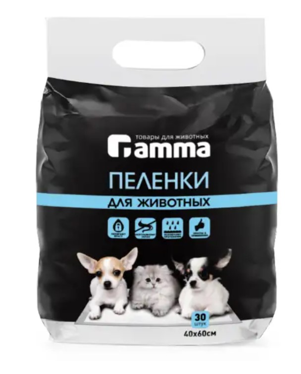 Пеленки для собак Gamma 400х600 мм