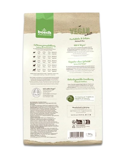 Каталог Сухой корм для собак Bosch Vegan Adult (картофель, горох) для собак