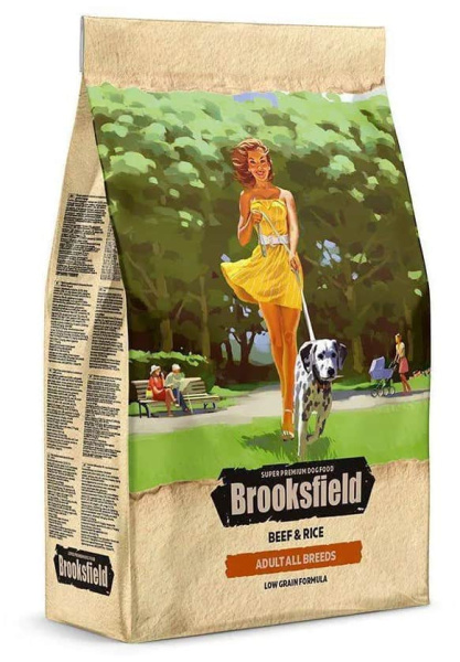 Каталог Сухой корм для собак Brooksfield Low Grain Adult Dog All Breeds (говядина, рис) для собак