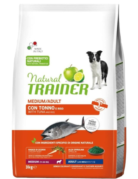 Еда для собак средних пород Trainer Natural Adult Medium (тунец)