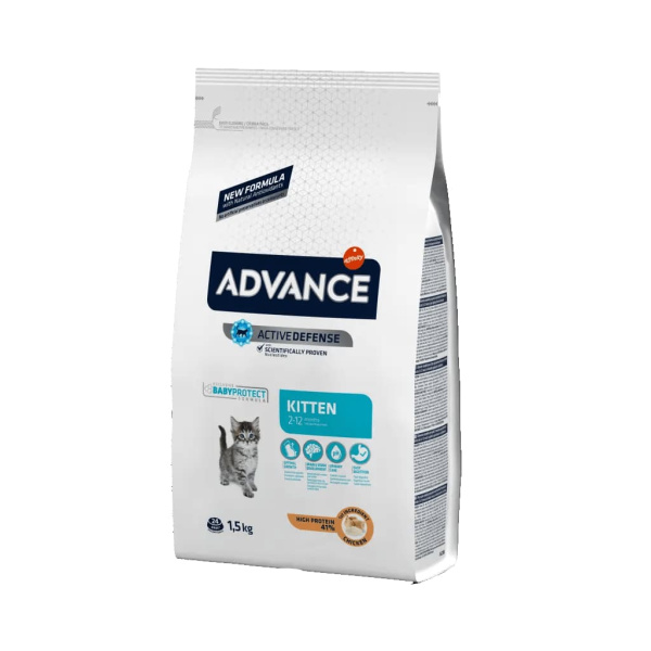 Пища для котят Сухой корм для котят Advance Kitten (2-12 месяцев)