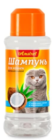 Шампунь для кошек восстанавливающий с кокосовым маслом и пантенолом "Amstrel" для кошек