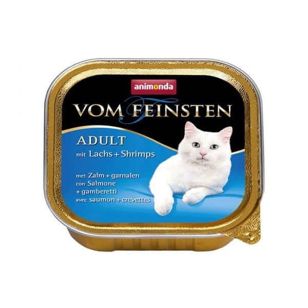 Алюпак для кошек Animonda Vom Feinsten Adult (лосось, креветки) 