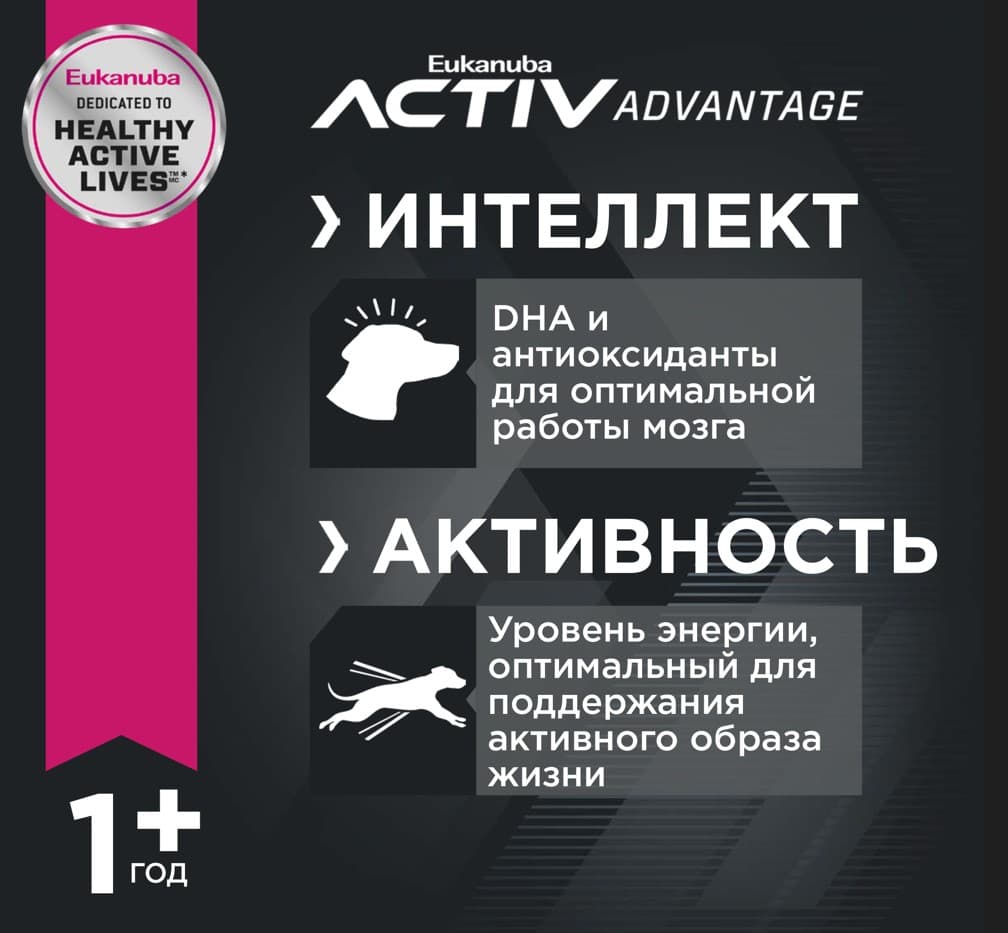 Пища для собак средних породСухой корм для собак Eukanuba Adult Medium Breed (птица)