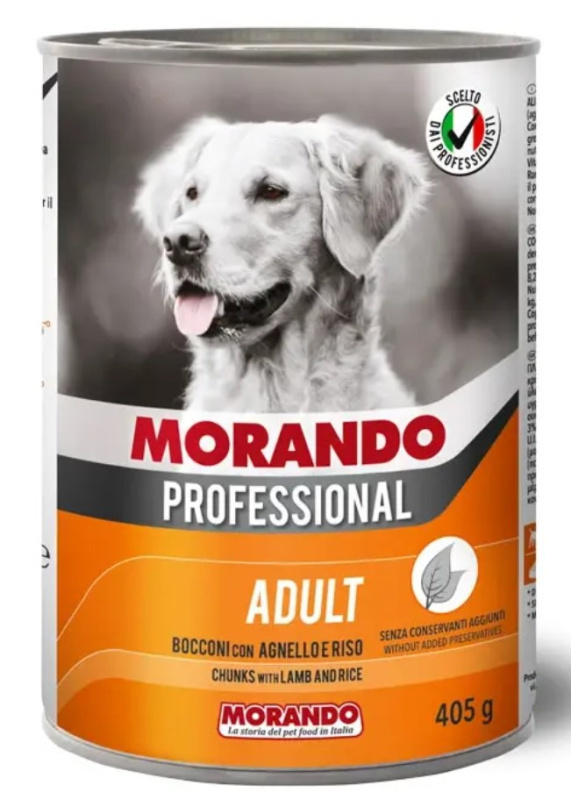 Консервы для собак Morando cane Professional Adult Dog (ягненок, рис) 