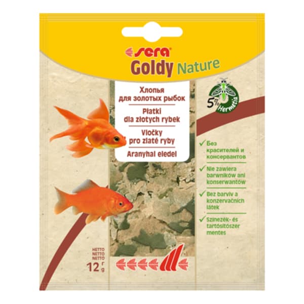 Корм хлопья для золотых рыбок SERA Goldy
