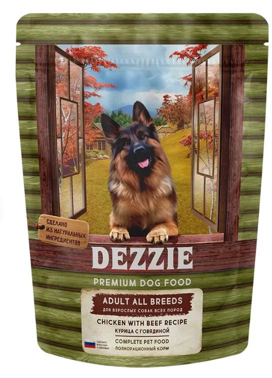 Каталог Сухой корм для собак DEZZIE Adult Dog All Breeds (курица, говядина) для собак