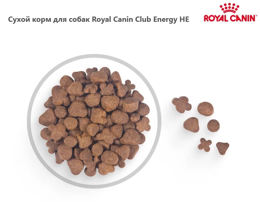 Каталог Сухой корм для собак Royal Canin Club Energy HE для собак