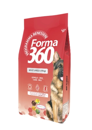 Питание для крупных пород собак Сухой корм для собак Forma 360 Dog Adult Large (ягненок, рис)