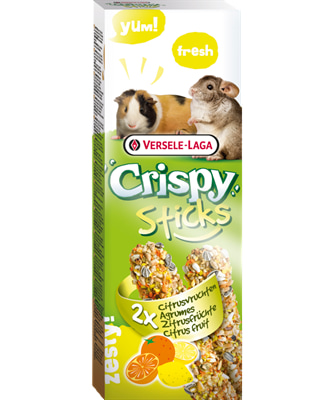 Crispy Sticks палочки-лакомства для морских свинок и шиншилл с цитрусовыми фруктам