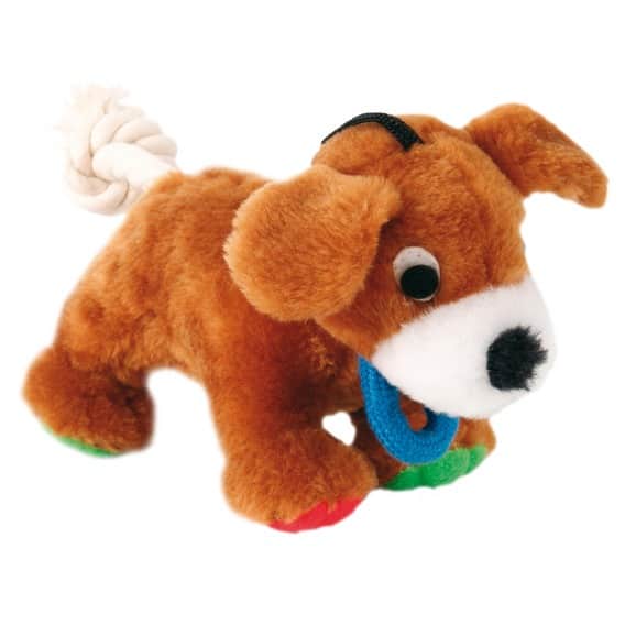Игрушка для собак "TRIXIE" "Dog" с верёвкой  со звуком 17 см (3616)