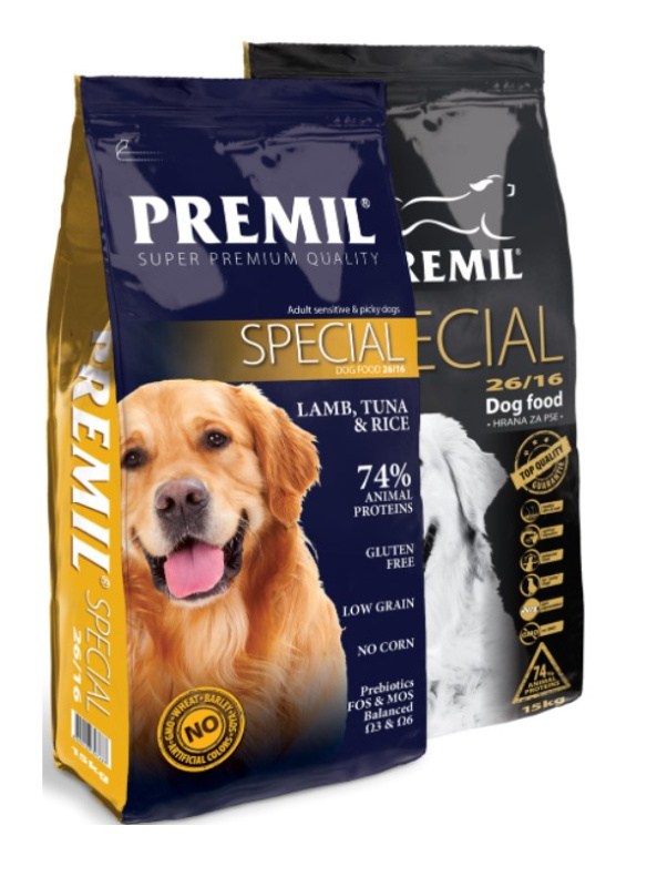 Каталог Сухой корм для собак Premil SuperPremium Special Adult Dog (ягненок, тунец) для собак