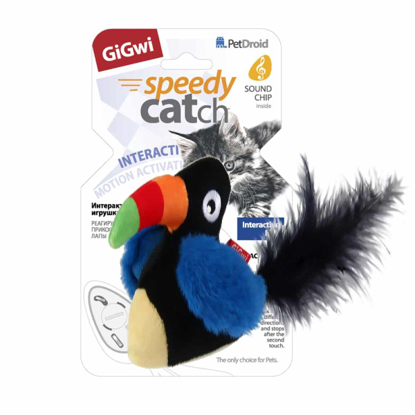 Игрушка для кошек GiGwi "Тукан" со звуковым чипом (75527)