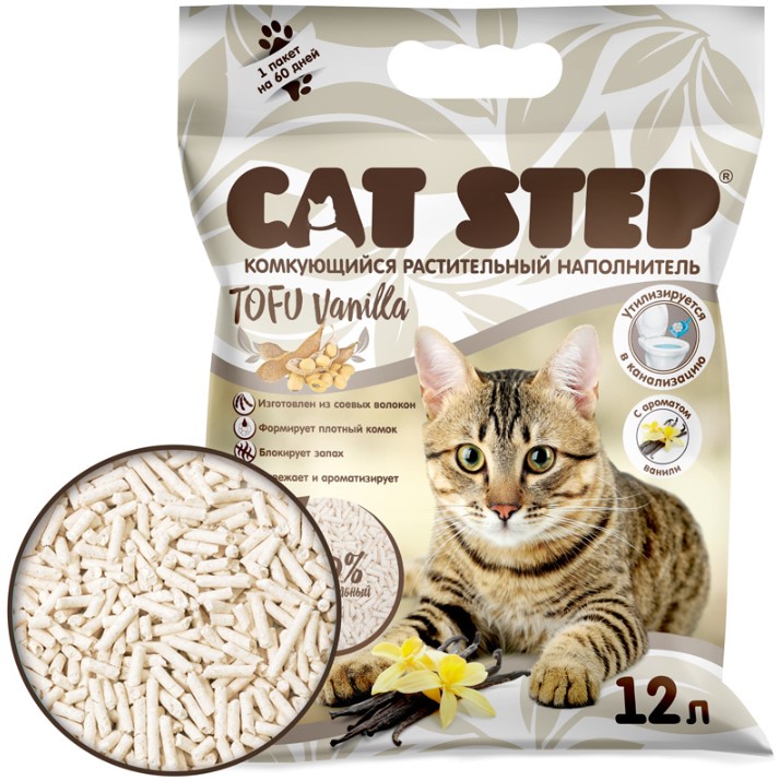 Соевый наполнитель Cat Step Tofu Vanilla