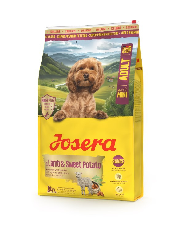 Каталог Сухой корм для собак Josera MINI Lamb&Sweet Potato ягненок, сладкий картофель для собак