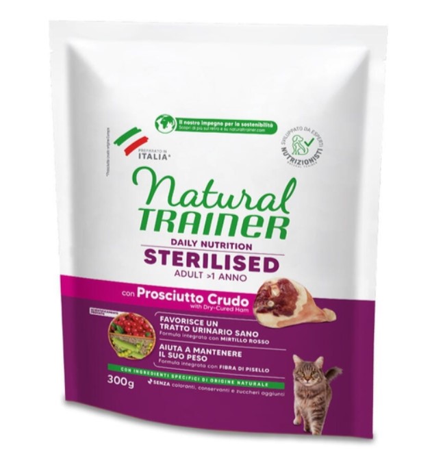 Питание для стерилизованных кошек Trainer Natural Adult Sterilised (ветчина)