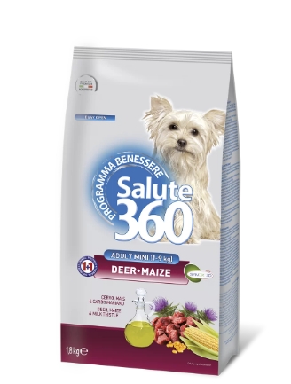 Каталог Сухой корм для собак мини пород PET360 SALUTE Adult Mini Dog (оленина, кукуруза) для собак