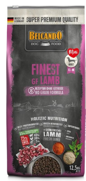 Каталог Сухой корм для собак Belcando Finest GF Adult Mini & Medium (ягненок) для собак