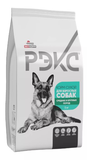 Каталог Сухой корм для собак средних и крупных пород РЭКС Large & Medium Adult для собак