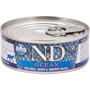 Питание для кошек Farmina N&D Cat Ocean Sea Bass, Squid & Shrimp