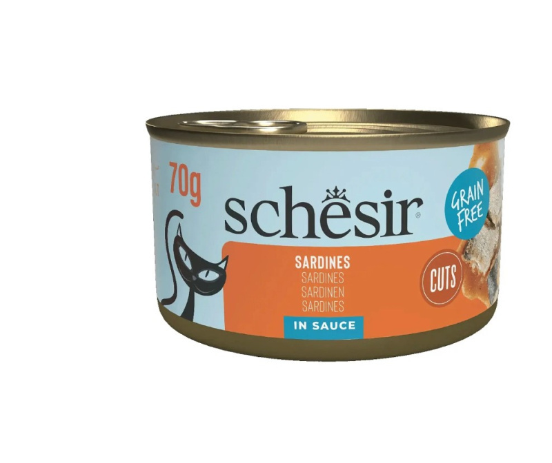 Влажный корм для кошек Schesir Grill Wholefood Adult Cat (сардины)