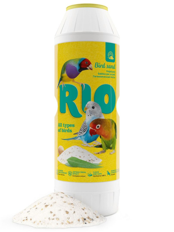 RIO Гигиенический песок для птиц с экстрактом эвкалипта и ракушечником