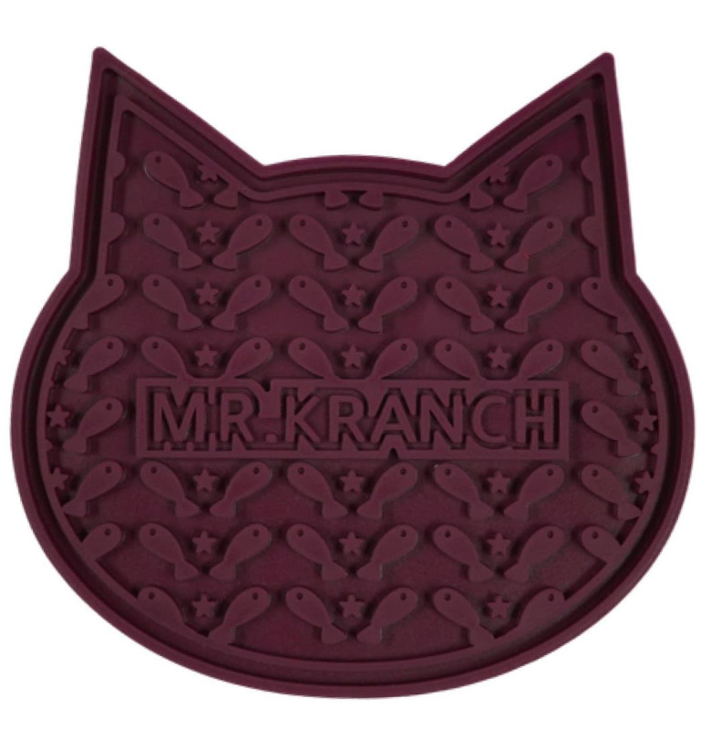 Лизательный коврик для собак Mr.Kranch для медленного поедания силиконовый 12 х 12 см