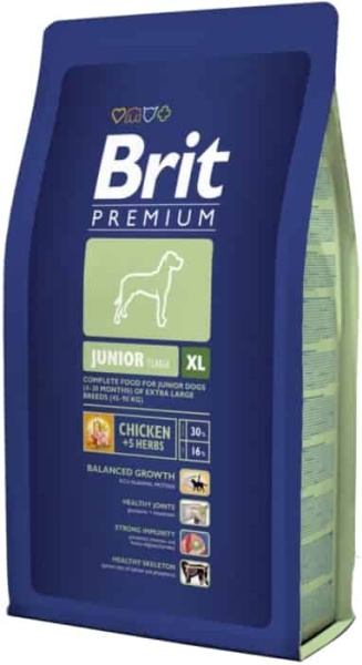 Каталог Сухой корм для собак Brit Premium Junior XL 15 кг (526505) для собак