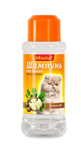 Шампунь для кошек гипоаллергенный с маслом ши "Amstrel" для кошек