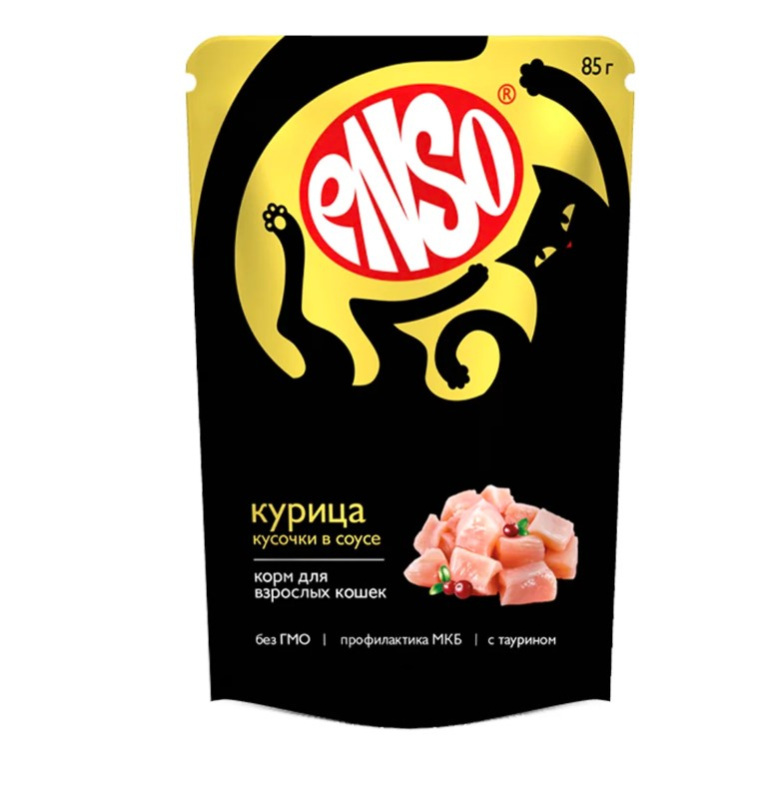 Влажный корм для кошек Enso Adult Cat в соусе (курица)