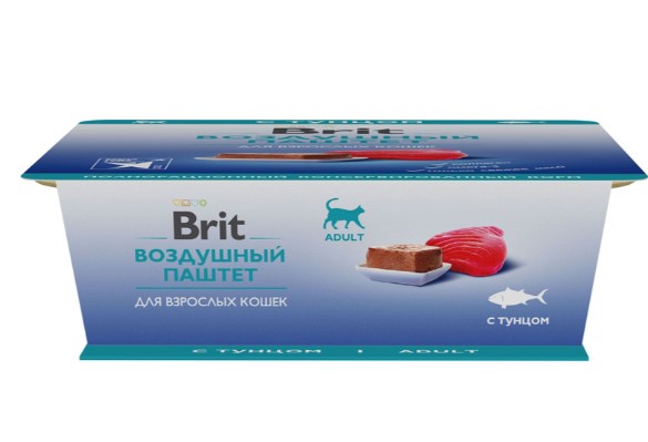 Brit Premium Воздушный паштет для взрослых кошек Adult (тунец)
