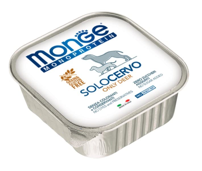 Паштет для собак Monge Dog Monoprotein Adult Deer (оленина)