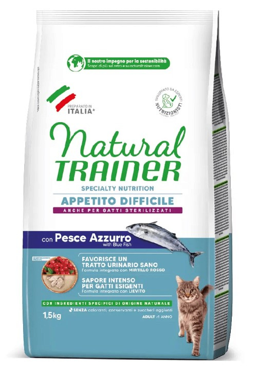 Сухой корм для привередливых кошек Trainer Natural Adult Exigent (морская рыба)
