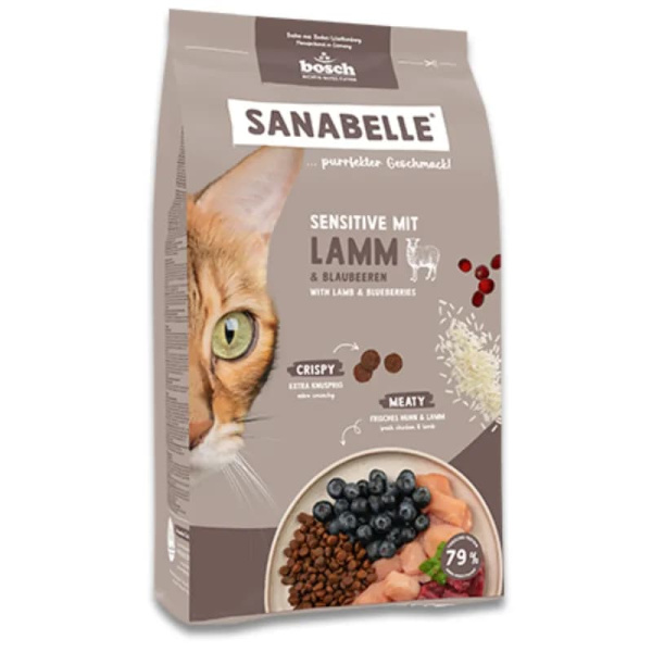 Сухой корм для кошек Bosch Sanabelle Sensitive (ягнёнок) сухой диетический корм для кота 