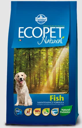 Полнорационный корм Сухой корм для собак средних пород Farmina Ecopet Natural Fish Medium 12 кг
